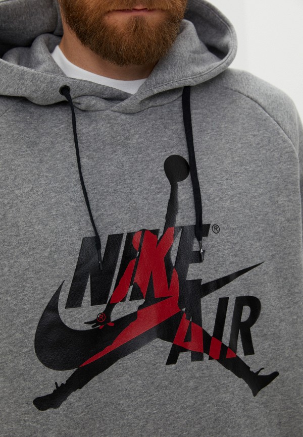 Худи Nike NFS M J JMC FLC PO, цвет: серый, RTLABX783102 — купить в ...