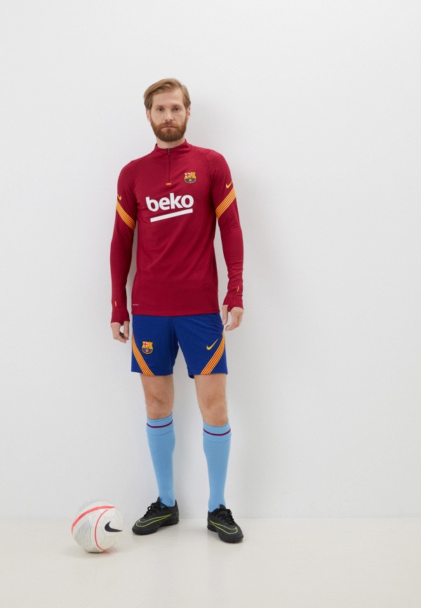 Лонгслив спортивный Nike FCB MNK VPRKNT STRKE DRL TOPCS, цвет: бордовый ...