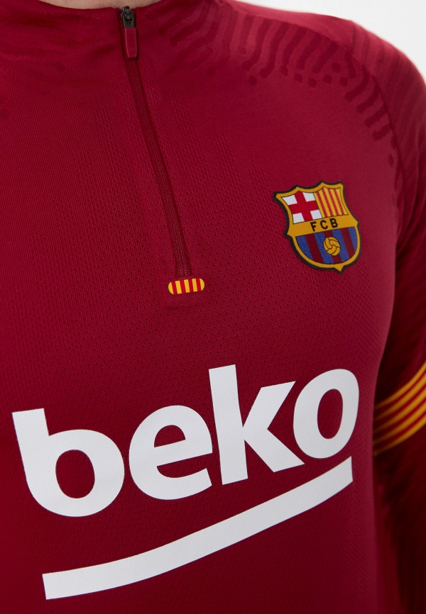 Лонгслив спортивный Nike FCB MNK VPRKNT STRKE DRL TOPCS, цвет: бордовый ...