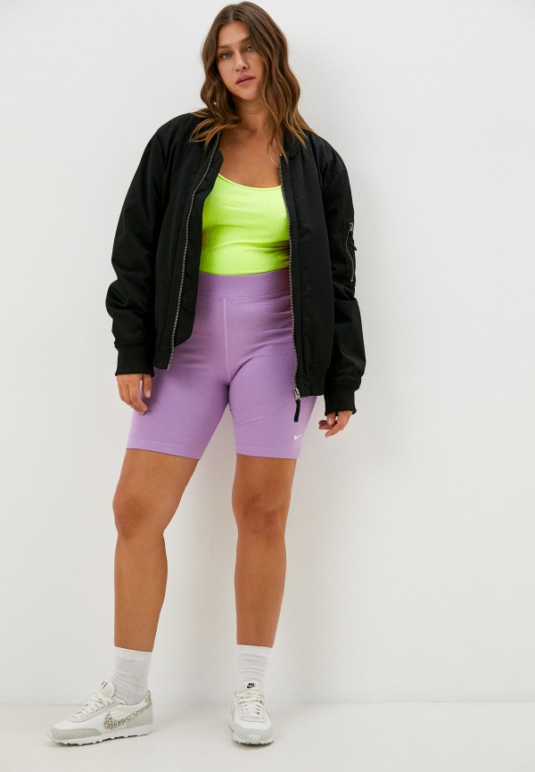 Nike Шорты компрессионные - W NSW ESTL BK SHRT LBR MR PLUS - фото 2