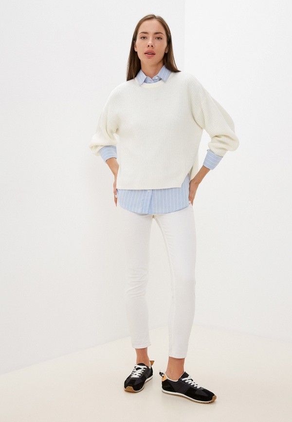 Джемпер United Colors of Benetton, цвет: белый, RTLABY666001 — купить в ...