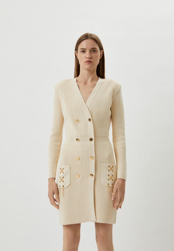 Платье Elisabetta Franchi, цвет: бежевый, RTLABY938401 — купить в ...