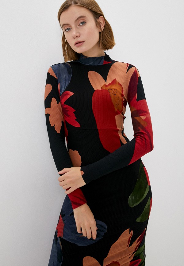 Платье Desigual, цвет: черный, RTLABZ005401 — купить в интернет ...