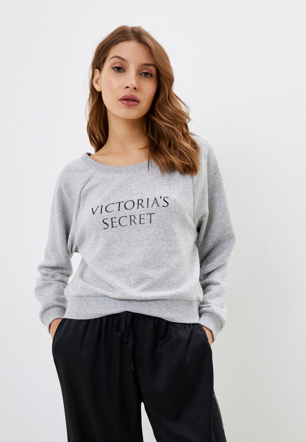 Свитшот Victoria's Secret LONG SLEEVE TEE FIRST LT, цвет: серый