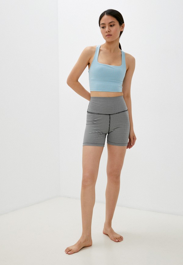 nike gingham cropped tank