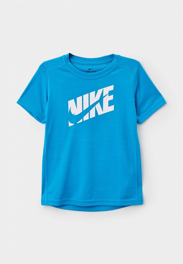 Футболка спортивная Nike B NK HBR+ PERF TOP SS NFS, цвет: голубой ...