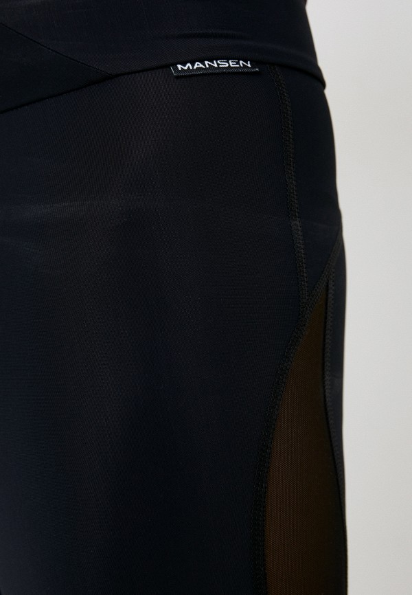 Mansen Тайтсы - Black grid lines - фото 4