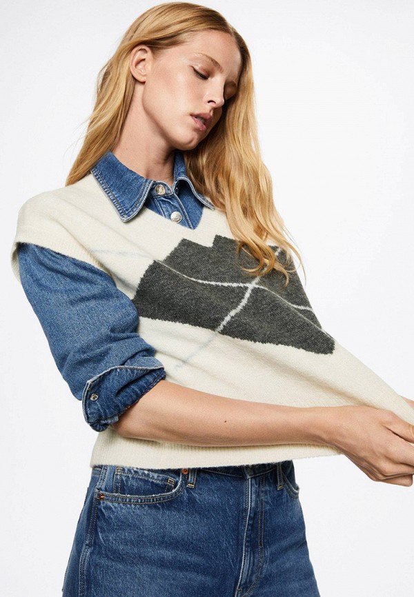 Mango Жилет - ARGILLA - фото 4