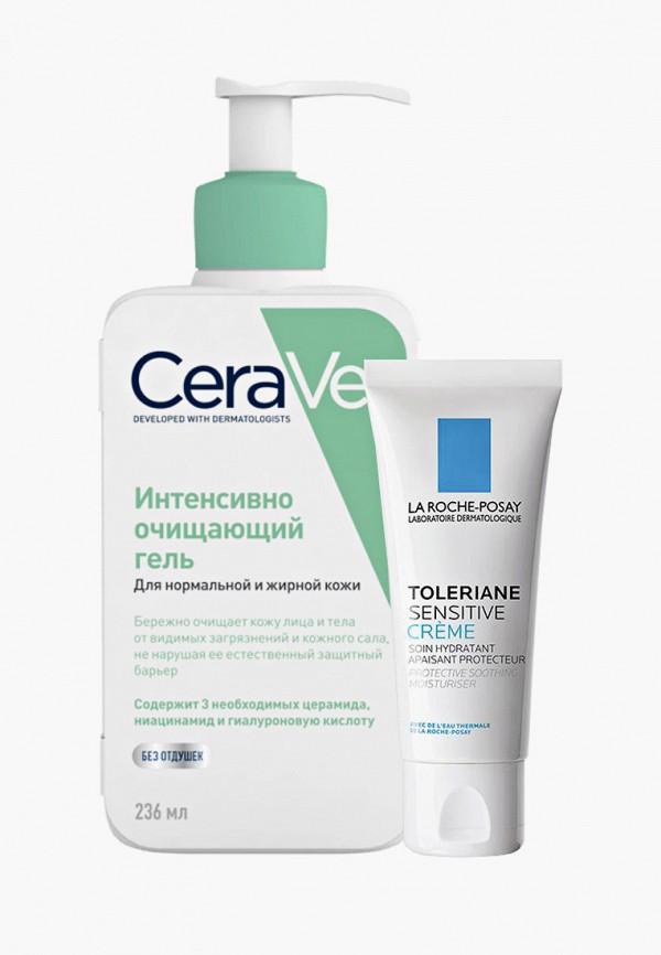 Набор для ухода за лицом CeraVe Очищающий гель CeraVe для нормальной и ...