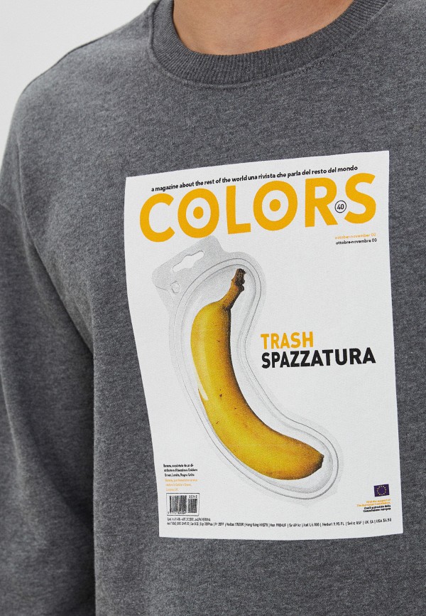 Свитшот United Colors of Benetton, цвет: серый, RTLACA266201 — купить в ...