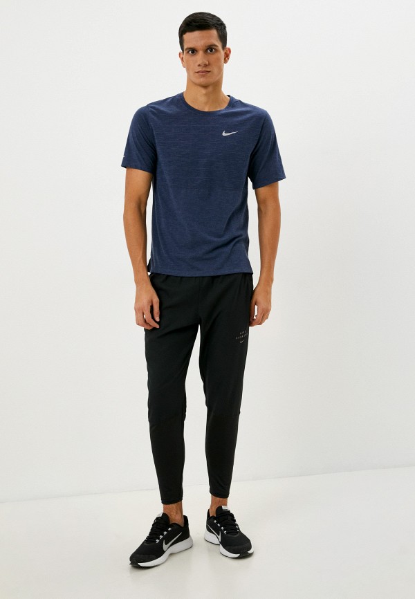 Футболка спортивная Nike M NK DF RUN DVN BRNOT MILER SS, цвет: синий ...