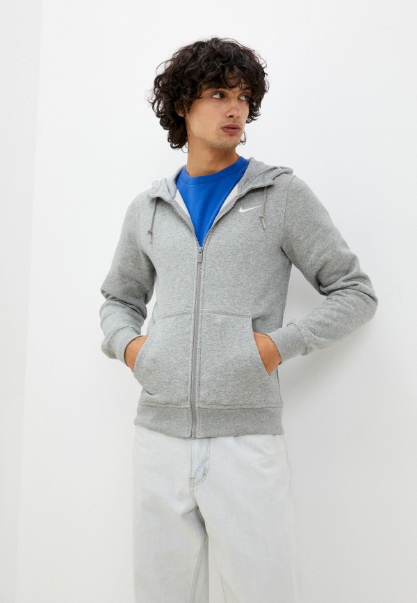 Nike club fz hoody swoosh sale
