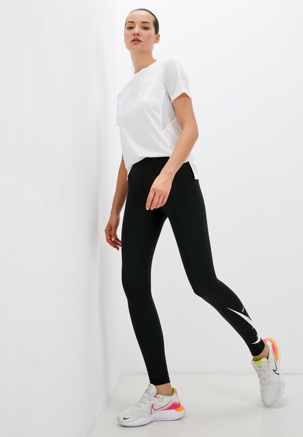 Nike Тайтсы - W NK SWOOSH RUN TIGHT 7/8 - фото 2