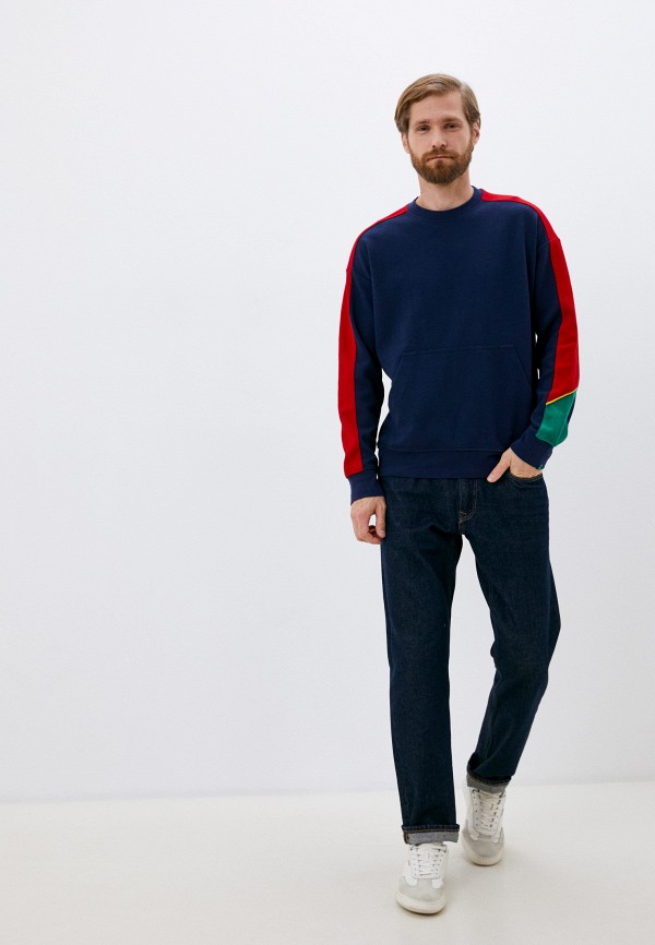 Свитшот United Colors of Benetton, цвет: синий, RTLACA849101 — купить в ...