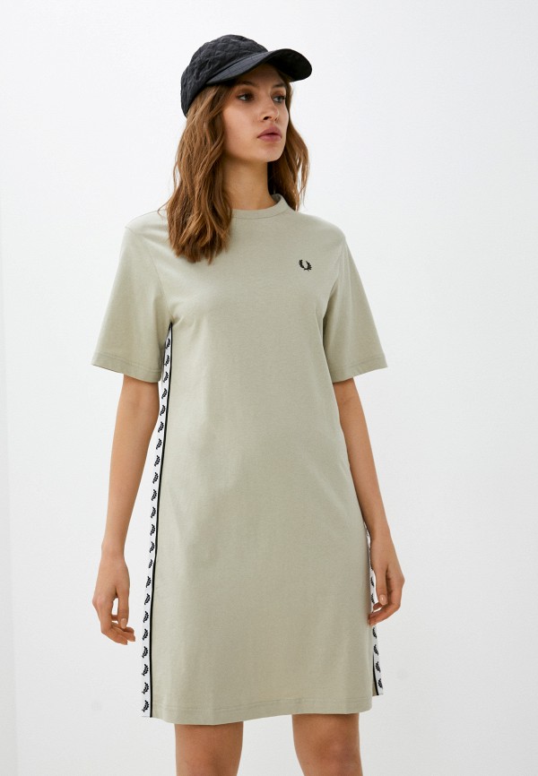 Платье Fred Perry, цвет: бежевый, RTLACB239001 — купить в интернет ...