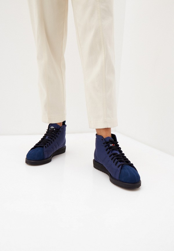 Ботинки adidas Originals Superstar Boot W, цвет: синий, RTLACB366001 —купить в интернет-магазине Lamoda