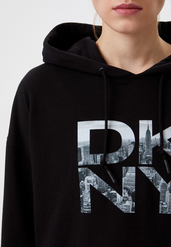 Худи DKNY, цвет: черный, RTLACB571701 — купить в интернет-магазине Lamoda