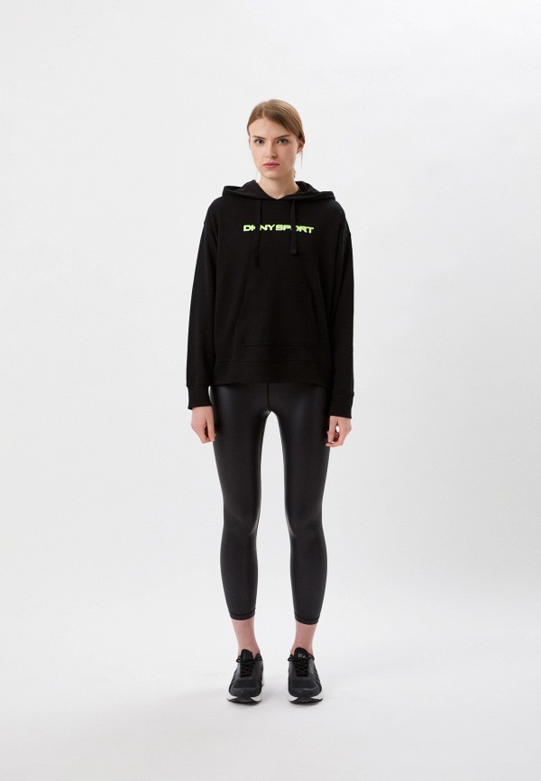 Худи DKNY, цвет: черный, RTLACB572401 — купить в интернет-магазине Lamoda