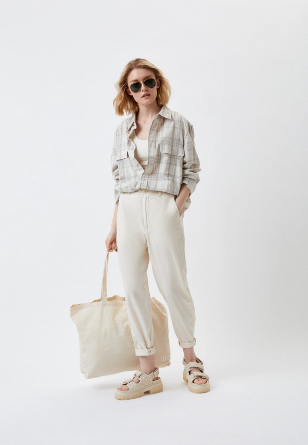 UNIQLO Брюки - из хлопка и льна - фото 2