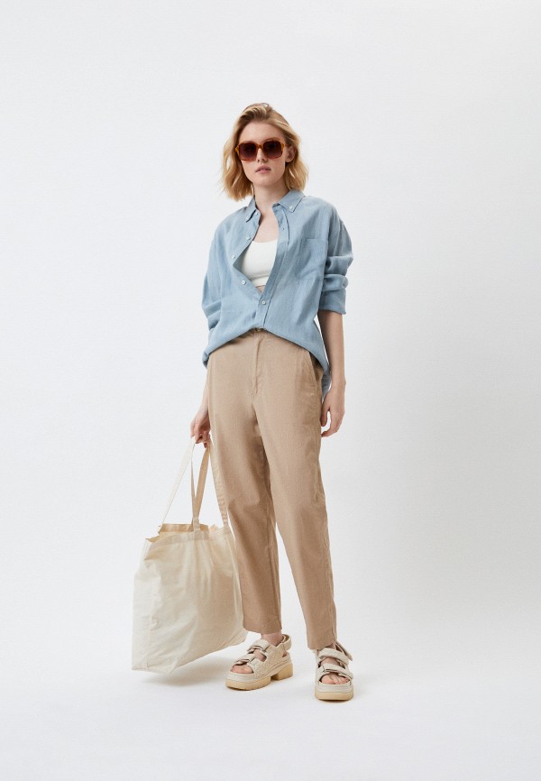 UNIQLO Брюки - из хлопка и льна - фото 2