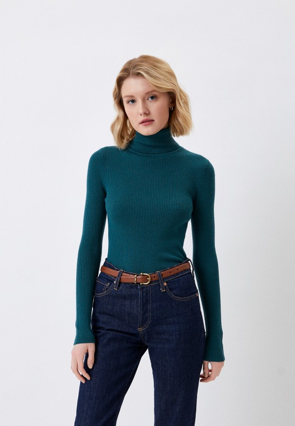 Водолазка UNIQLO из экстратонкой мериносовой шерсти, цвет: бирюзовый ...