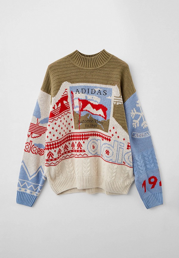 Джемпер adidas Originals XMAS JUMPER, цвет: бежевый, RTLACB884401 — купить  в интернет-магазине Lamoda