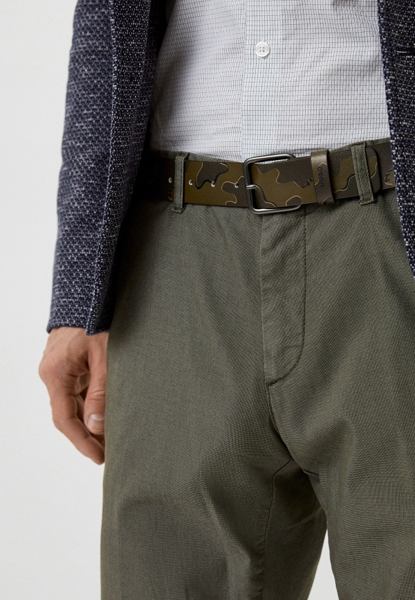 Ремень Hugo, цвет: хаки, RTLACC018201 — купить в интернет-магазине Lamoda