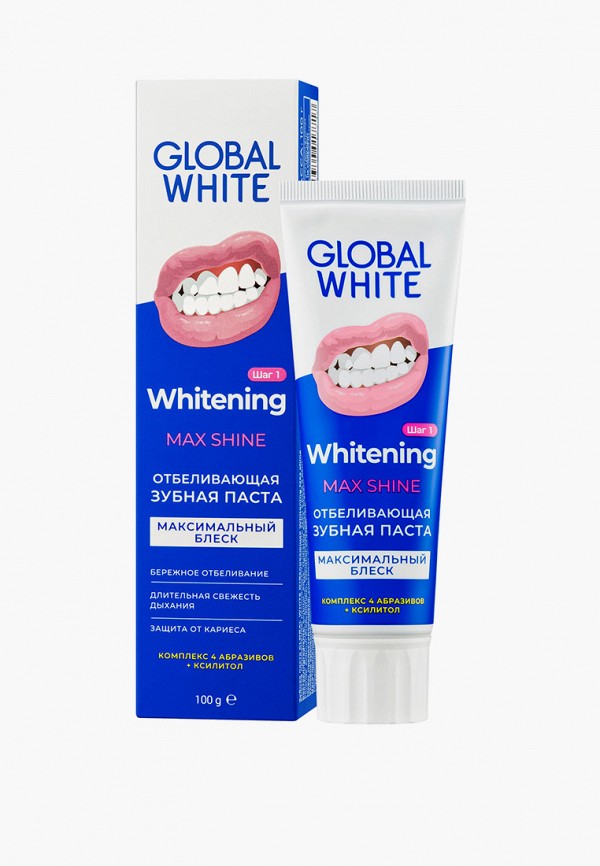 Зубная паста Global White отбеливающая, цвет: прозрачный, RTLACC193301 ...