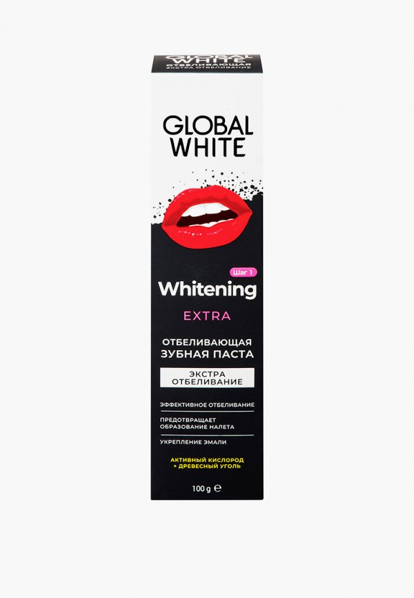 Зубная паста Global White для экстра отбеливания, со вкусом мяты, цвет ...
