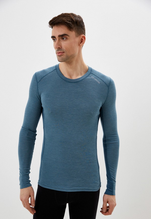 Термобелье верх Ulvang Rav 100% Round Neck , цвет: голубой, RTLACD085801 —купить в интернет-магазине Lamoda
