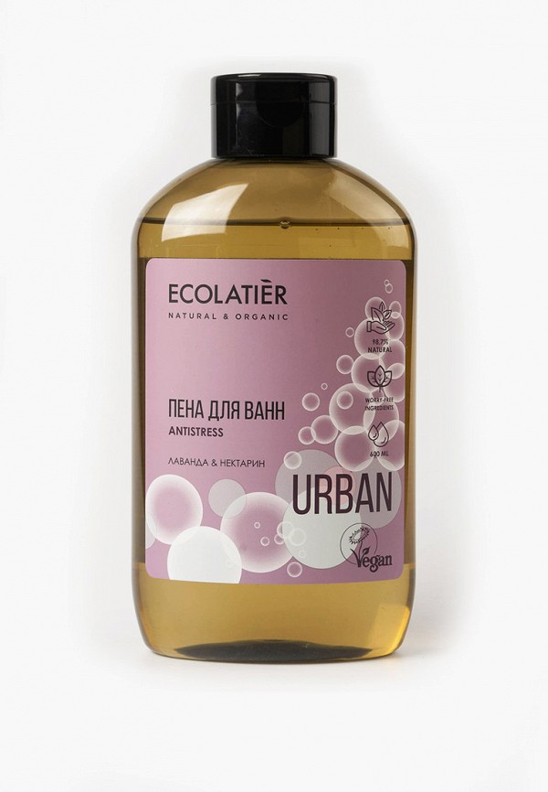 Пена для ванны Ecolatier лаванда & нектарин, 600 мл, цвет: прозрачный ...