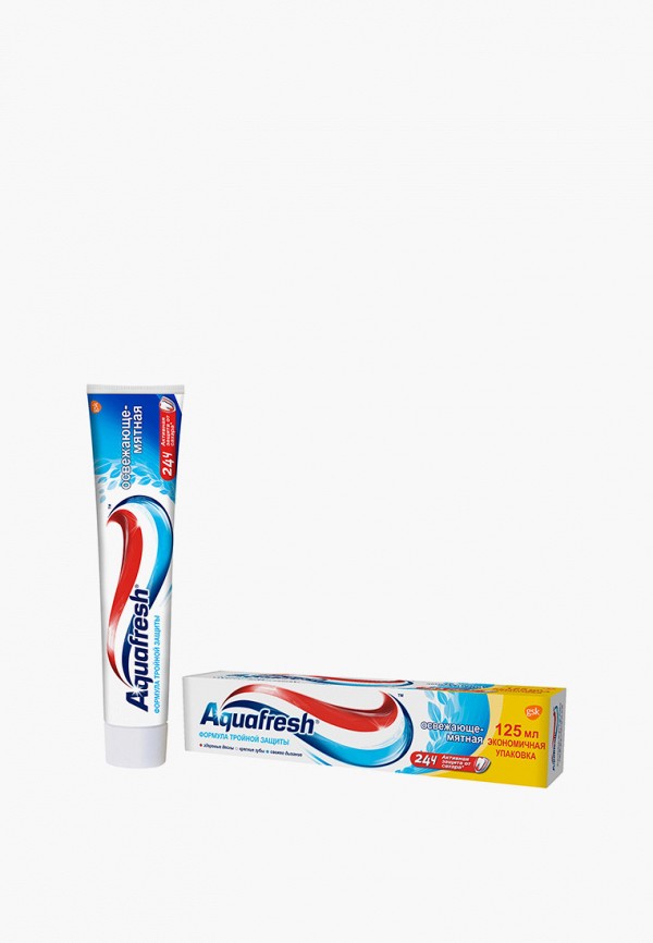 Aquafresh Зубная паста - ОСВЕЖАЮЩЕ-МЯТНАЯ, 125мл (2шт) - фото 1