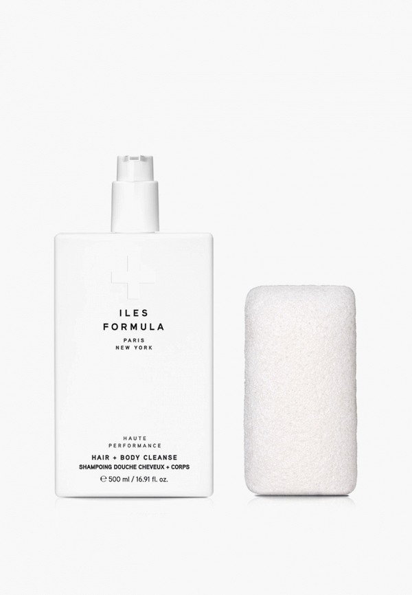 Iles Formula Шампунь - HAUTE PERFORMANCE,  500 мл, в комплекте с мочалкой из корня слонового ямса - фото 1