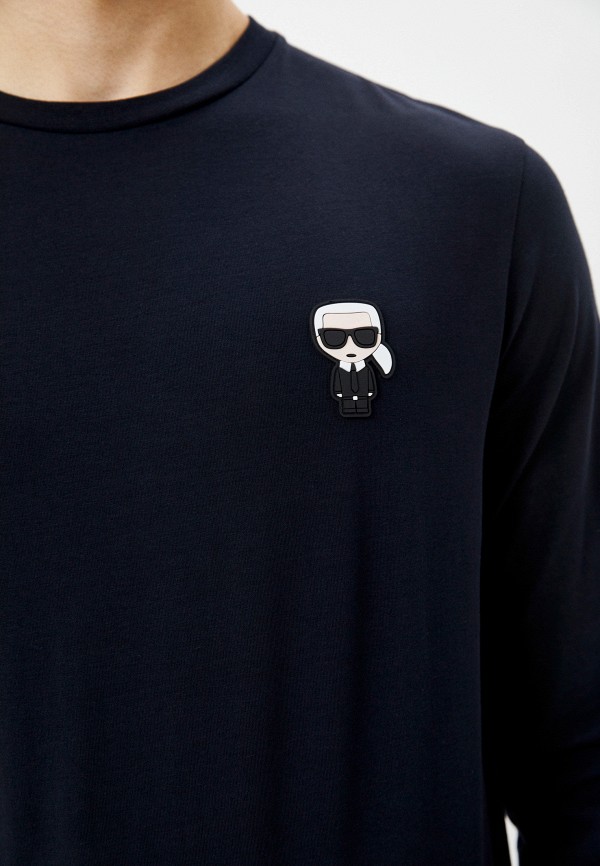 Лонгслив Karl Lagerfeld, цвет: синий, RTLACD376601 — купить в интернет ...
