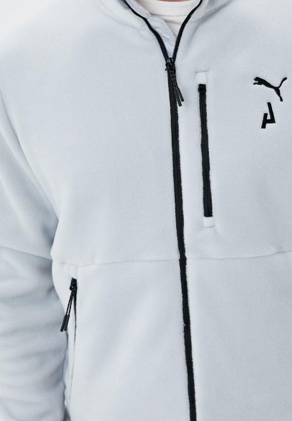 PUMA Куртка спортивная - SEASONS FLEECE FULL ZIP M Platinum Gray - фото 4
