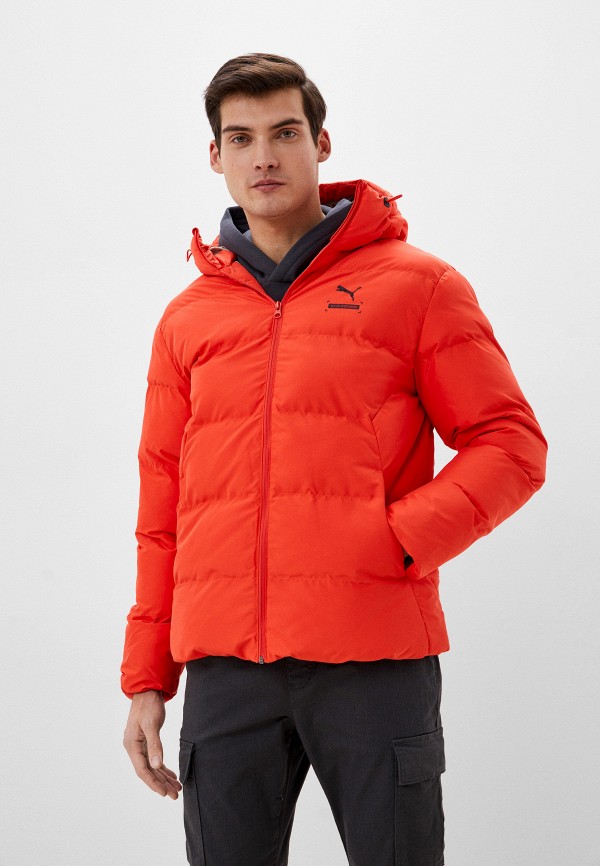 Куртка утепленная PUMA Better Sportswear Hooded Puffer, цвет: оранжевый,  RTLACD506501 — купить в интернет-магазине Lamoda