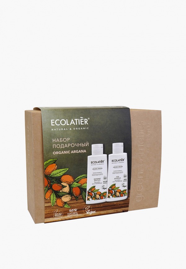 Ecolatier Набор для ухода за телом - Organic Argana гель для душа 150 мл + молочко для тела 150 мл - фото 1