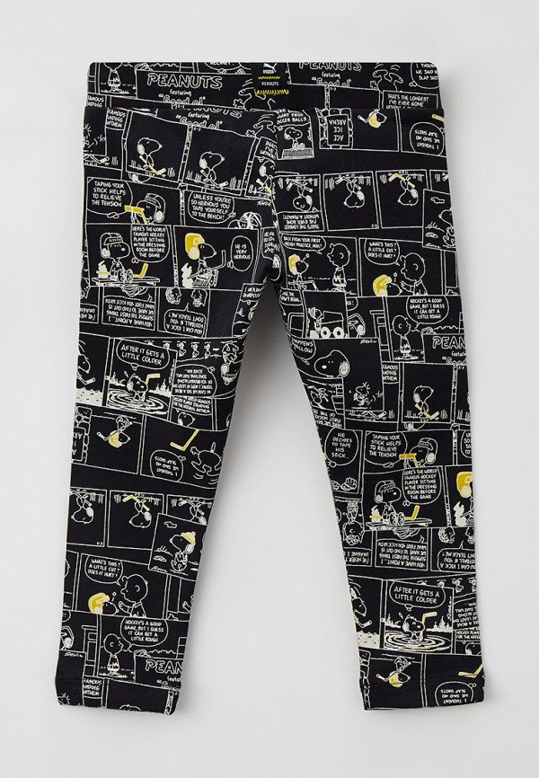 PUMA Леггинсы - PUMA x PEANUTS AOP Leggings G Puma Black - фото 2