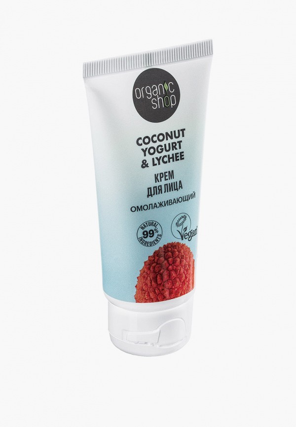 Крем для лица Organic Shop Coconut yogurt, "Омолаживающий", 50 мл, цвет ...