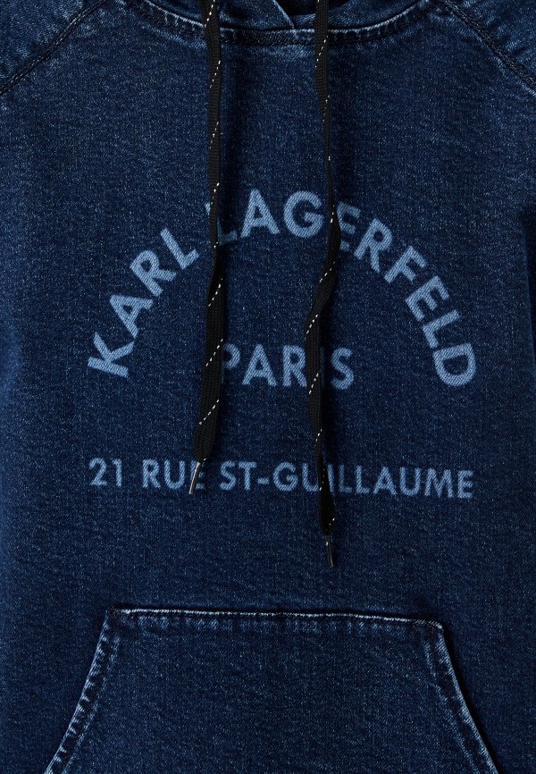 Худи Karl Lagerfeld, цвет: синий, RTLACD691701 — купить в интернет ...