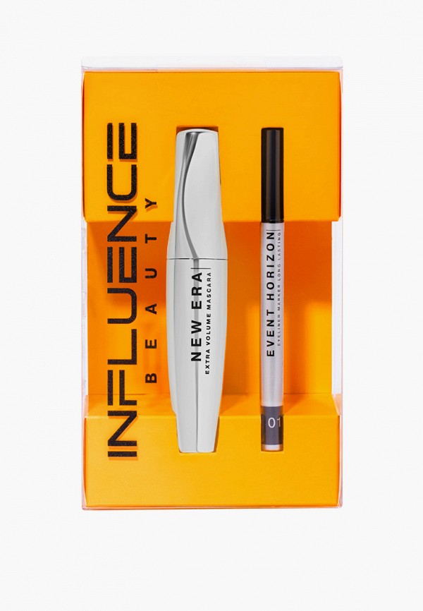 Influence Beauty Набор для макияжа глаз - подарочный, Тушь NEW ERA + Подводка-маркер для глаз EVENT HORIZON, для взгляда, который невозможно забыть, 10 мл + 0.5 мл - фото 1