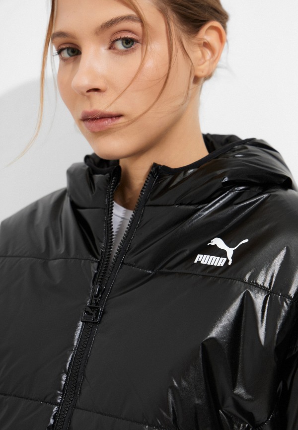 PUMA Куртка утепленная - Classics Hooded Shiny Padded Jacket - фото 4