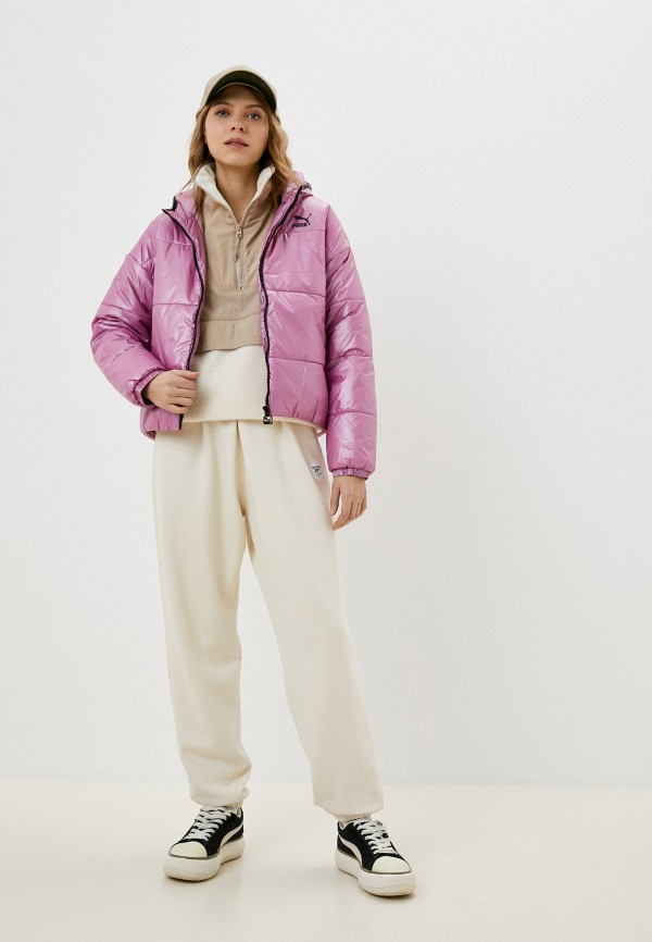 PUMA Куртка утепленная - Classics Hooded Shiny Padded Jacket - фото 2