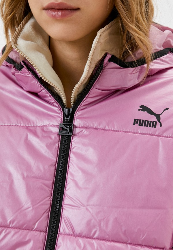 PUMA Куртка утепленная - Classics Hooded Shiny Padded Jacket - фото 5