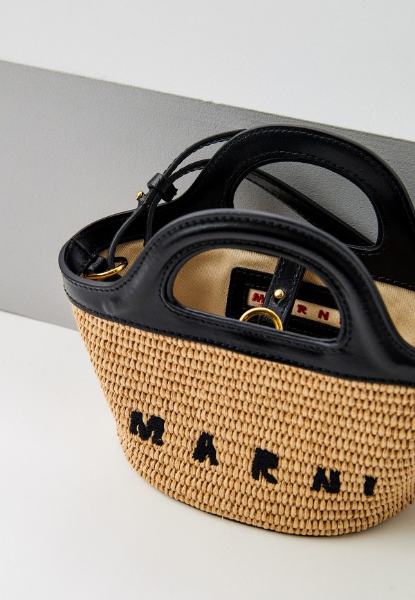 Сумка Marni, цвет: бежевый, RTLACD981501 — купить в интернет-магазине ...