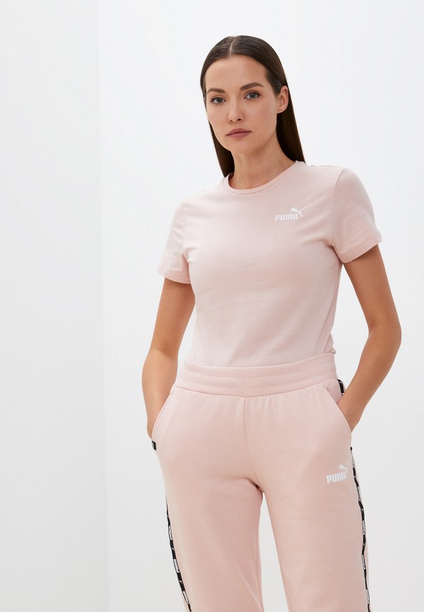 PUMA Футболка - ESS+ Embroidery Tee Rose Quartz - фото 1