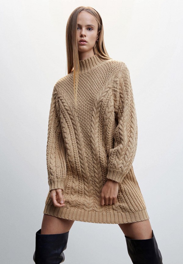 Платье Mango BAMBI, цвет: бежевый, RTLACE113501 — купить в интернет ...