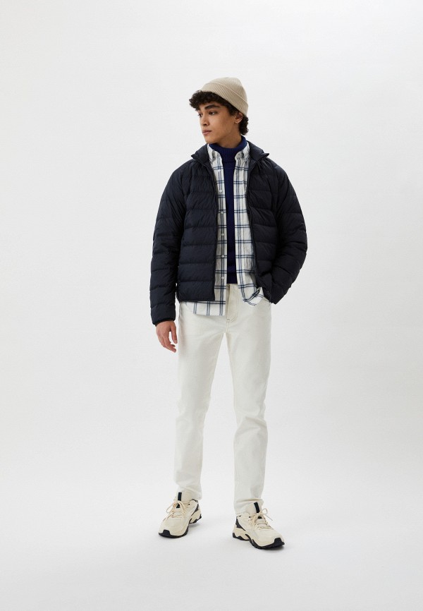 Пуховик UNIQLO ультралегкий, 3D-крой, цвет: синий, RTLACE130301 ...