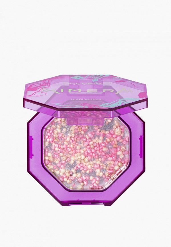 Influence Beauty Хайлайтер - XIMERA, гелевый с прессованными жемчужинами разных цветов, золотисто-розовый - фото 1