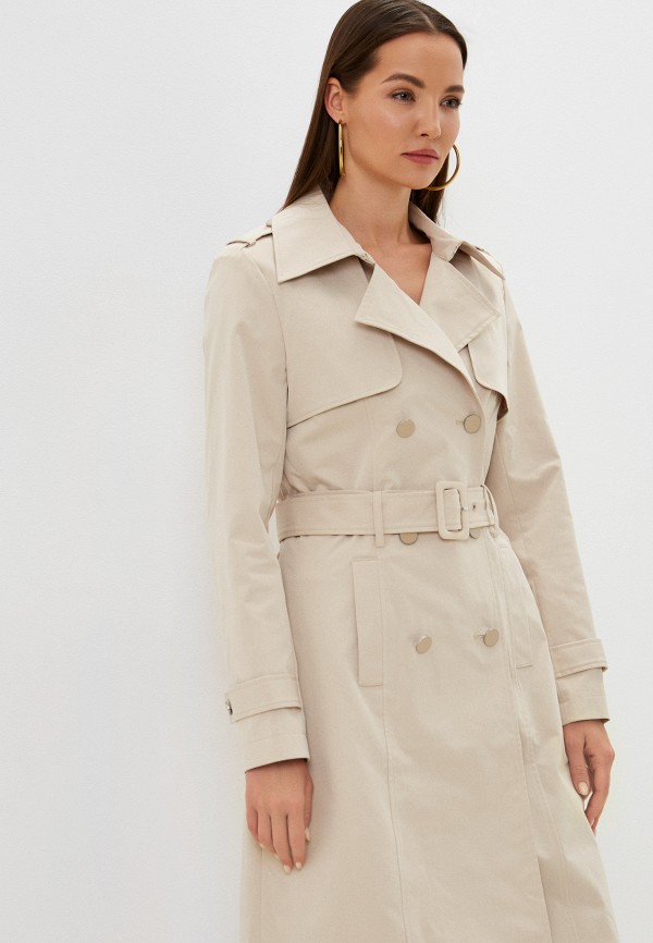 Плащ Guess, цвет: бежевый, RTLACE765701 — купить в интернет-магазине Lamoda